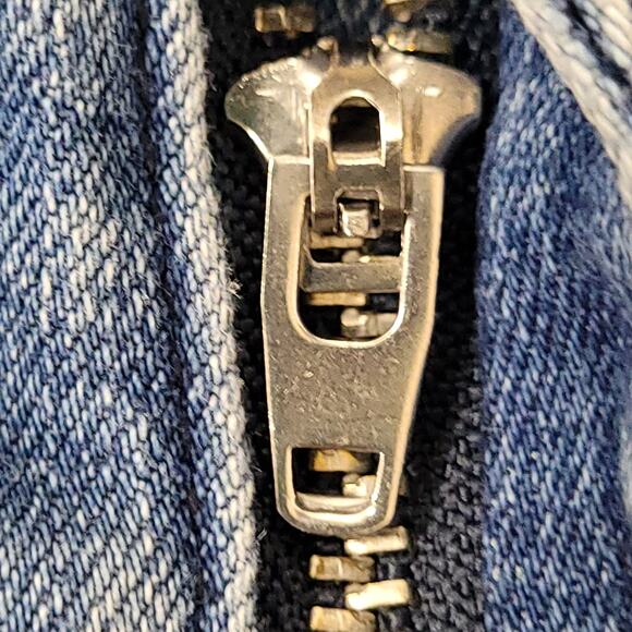 Vintage Y2K Flared Jeans Womens 3/4 28x32 Blue - Picture 10 of 16